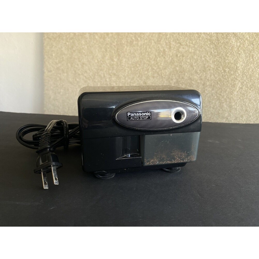 Panasonic KP-310 Electric Pencil Sharpener with Auto Stop Black Suction Cups